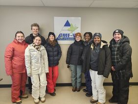 Le groupe d’étudiants lors de leur passage au GMF-U de Mont-Laurier.