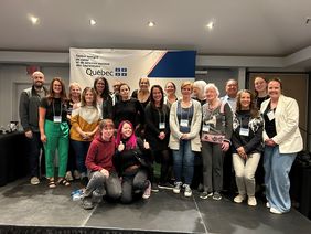 Le comité organisateur et les conférenciers de la 2e édition de la Journée de mobilisation des connaissances en itinérance des Laurentides.