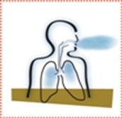 Image respiration avec des poumons